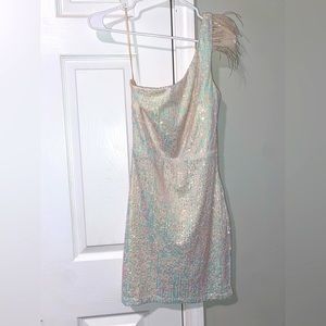 Small white cocktail dress